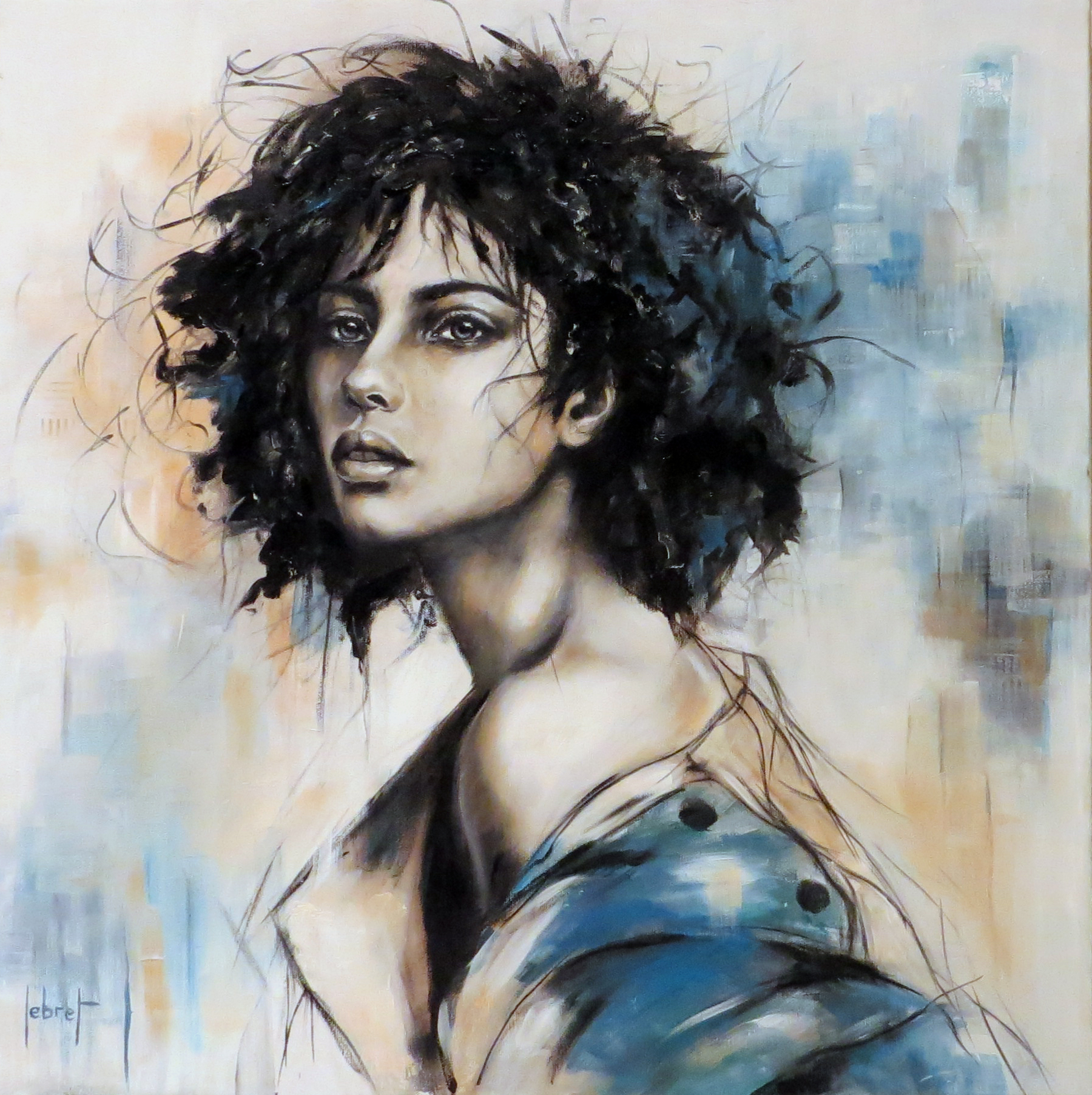 Présence : Huile sur toile - 60x60